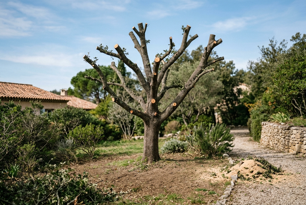 Chantier à Le Lavandou après intervention